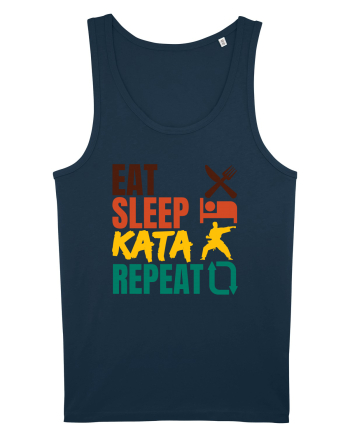 Eat Sleep Kata Repeat  Navy
