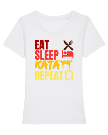 Eat Sleep Kata Repeat  White