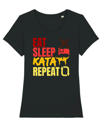 Eat Sleep Kata Repeat  Black