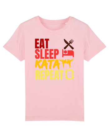 Eat Sleep Kata Repeat  Cotton Pink