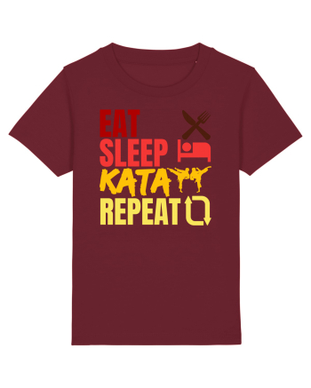 Eat Sleep Kata Repeat  Burgundy