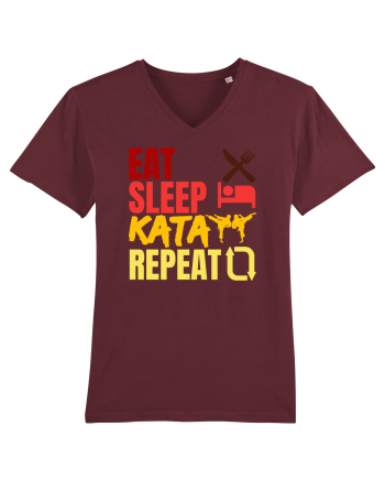 Eat Sleep Kata Repeat  Burgundy