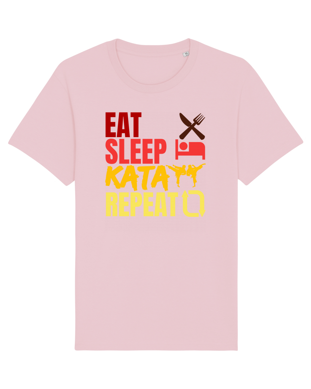 Tricou mânecă scurtă Unisex Rocker Cotton Pink
