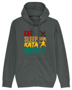 Eat Sleep Kata Repeat  Hanorac cu fermoar Unisex Connector