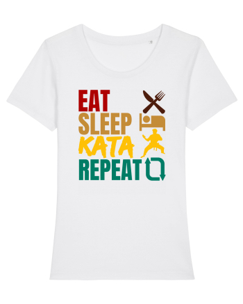 Eat Sleep Kata Repeat  White