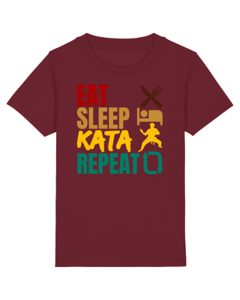 Eat Sleep Kata Repeat  Burgundy