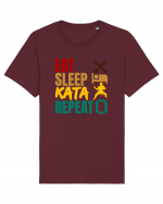 Eat Sleep Kata Repeat  Tricou mânecă scurtă Unisex Rocker