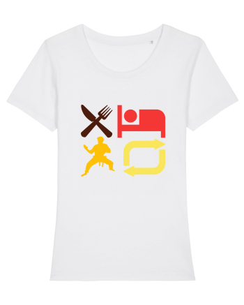 Eat Sleep Kata Repeat  White