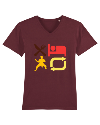 Eat Sleep Kata Repeat  Burgundy