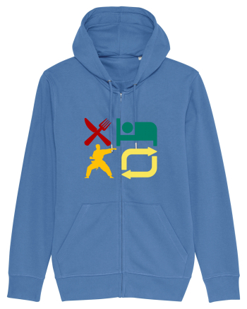 Eat Sleep Kata Repeat  Bright Blue