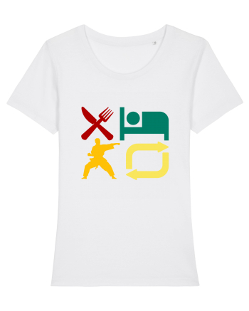 Eat Sleep Kata Repeat  White