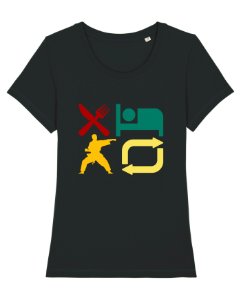 Eat Sleep Kata Repeat  Black