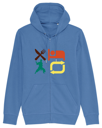 Eat Sleep Kata Repeat  Bright Blue