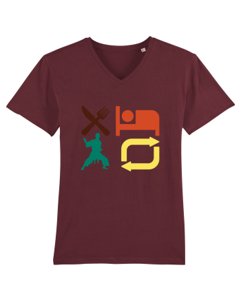 Eat Sleep Kata Repeat  Burgundy