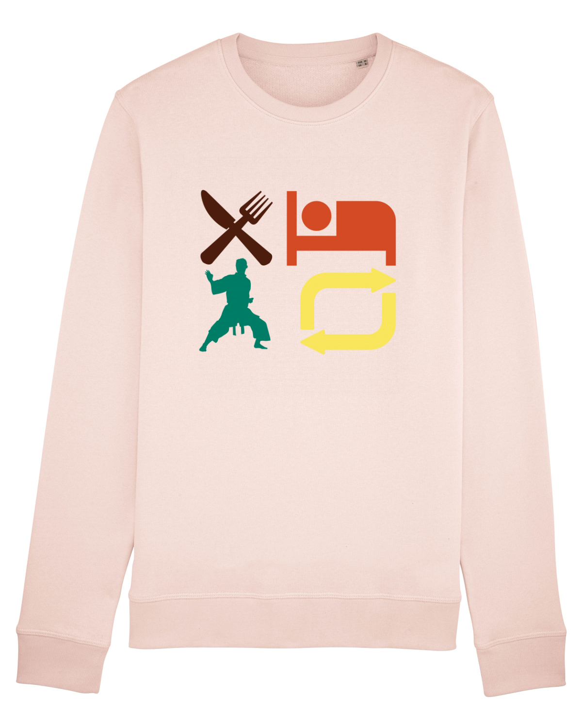 Bluză mânecă lungă Unisex Rise Candy Pink