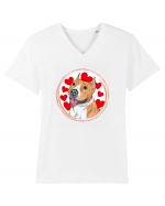 I Love Pitbull Tricou mânecă scurtă guler V Bărbat Presenter