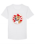 I Love Pitbull Tricou mânecă scurtă guler larg Bărbat Skater