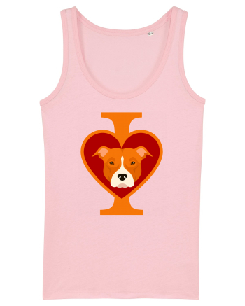 I Love Pitbull Cotton Pink
