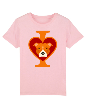I Love Pitbull Cotton Pink