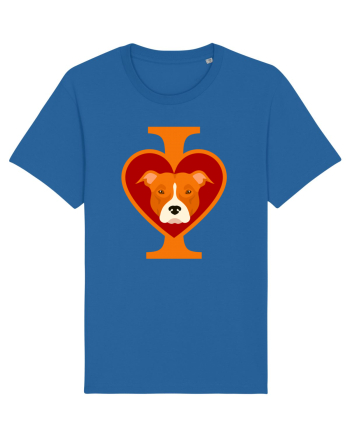 I Love Pitbull Royal Blue