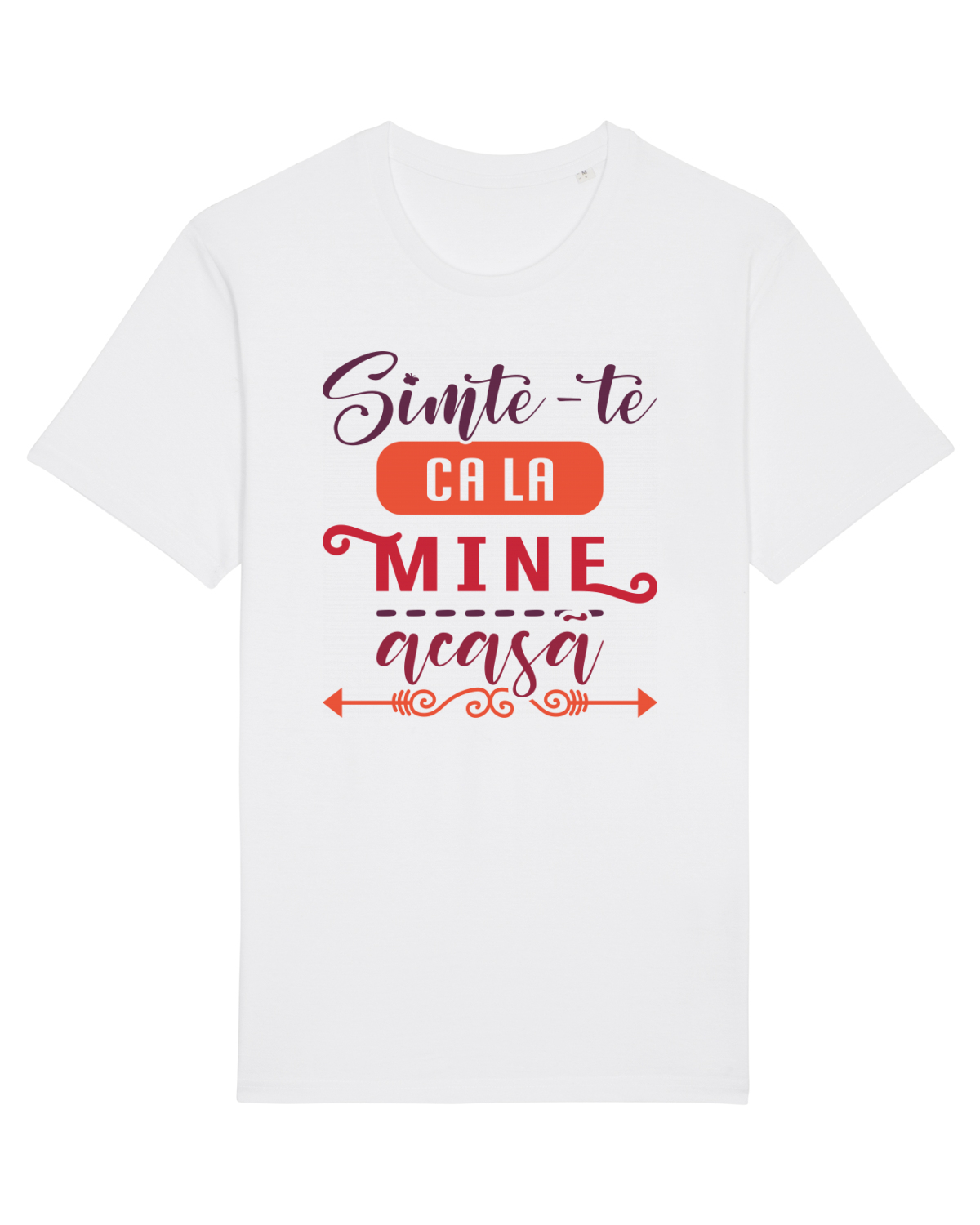 Tricou mânecă scurtă Unisex Rocker White