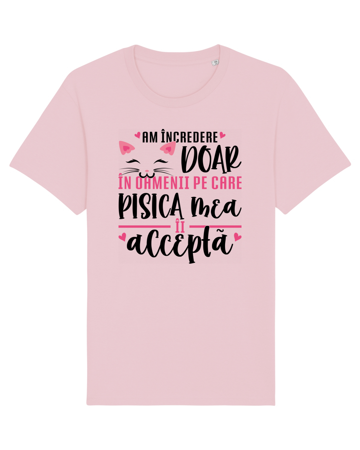 Tricou mânecă scurtă Unisex Rocker Cotton Pink