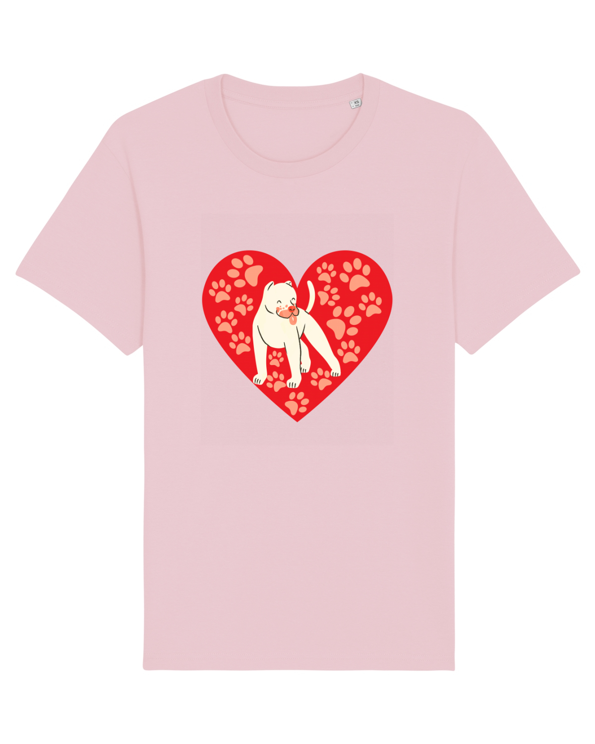 Tricou mânecă scurtă Unisex Rocker Cotton Pink