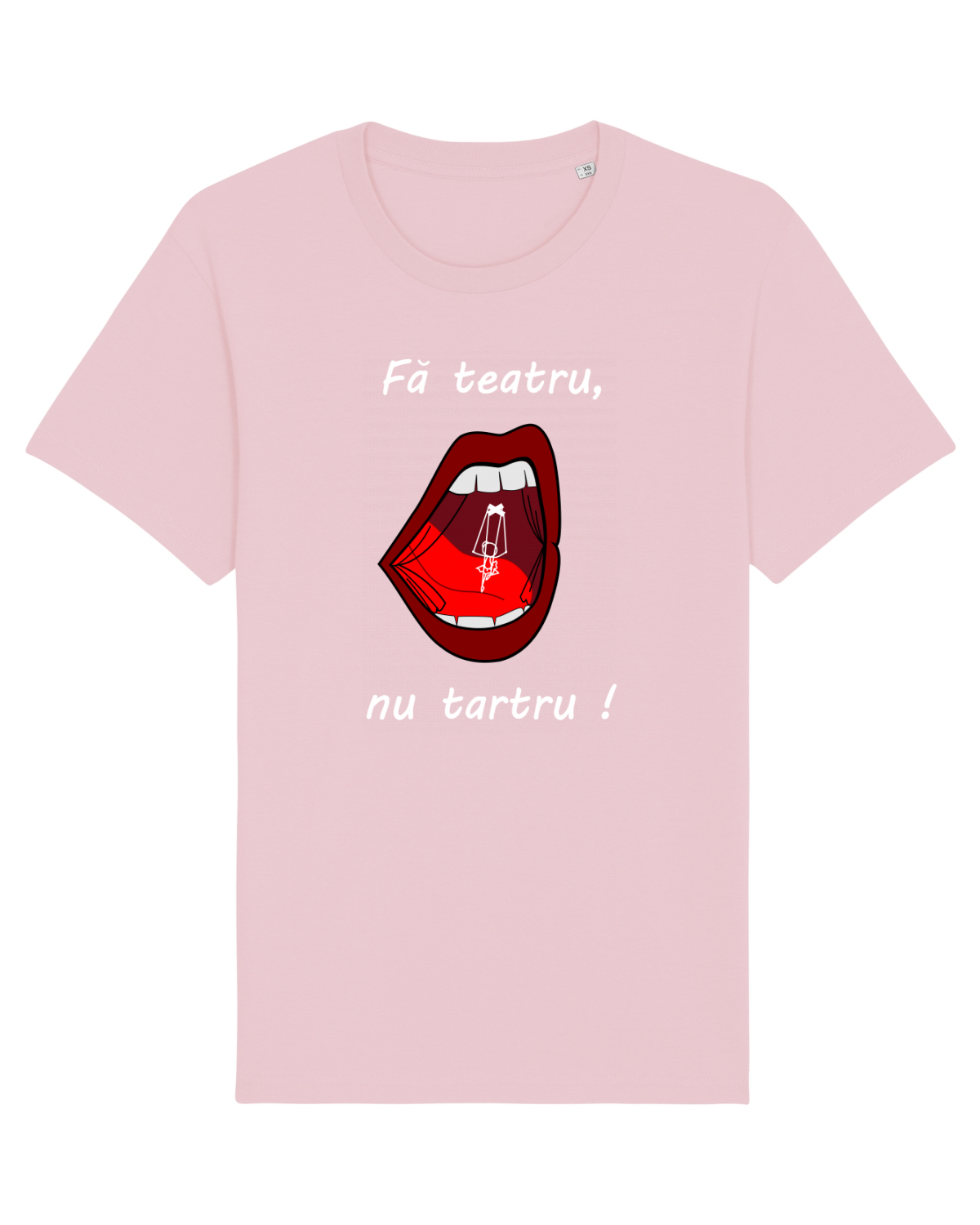 Tricou mânecă scurtă Unisex Rocker Cotton Pink