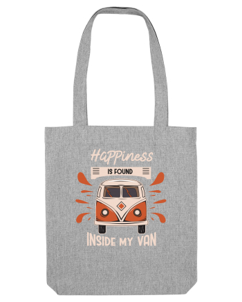 Happiness is Found Inside My Van Heather Grey