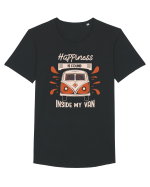 Happiness is Found Inside My Van Tricou mânecă scurtă guler larg Bărbat Skater