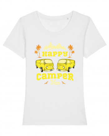 Happy Camper Van White