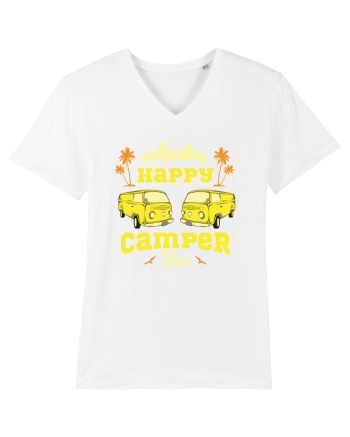 Happy Camper Van White