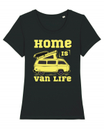 Home is Van Life Tricou mânecă scurtă guler larg fitted Damă Expresser