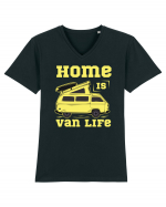 Home is Van Life Tricou mânecă scurtă guler V Bărbat Presenter