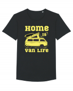 Home is Van Life Tricou mânecă scurtă guler larg Bărbat Skater