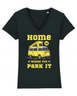 Home is Where You Park it Tricou mânecă scurtă guler V Damă Evoker