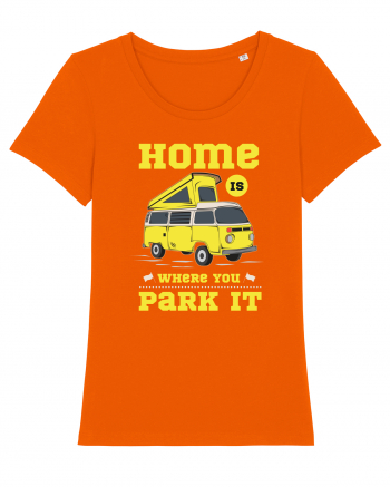 Home is Where You Park it Bright Orange