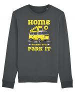 Home is Where You Park it Bluză mânecă lungă Unisex Rise