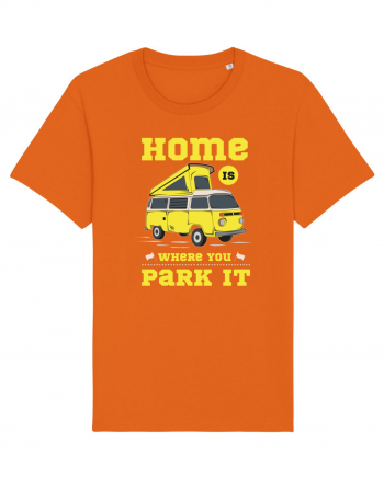 Home is Where You Park it Bright Orange