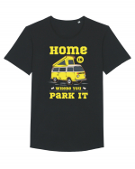 Home is Where You Park it Tricou mânecă scurtă guler larg Bărbat Skater