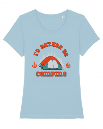 I'd Rather be Camping Sky Blue