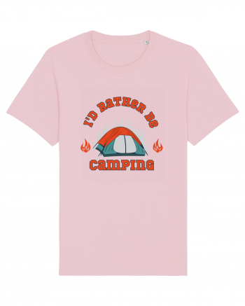 I'd Rather be Camping Cotton Pink