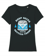 Keep Going Youre Getting There Tricou mânecă scurtă guler larg fitted Damă Expresser