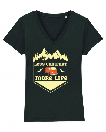 Less Comfort More Life Black