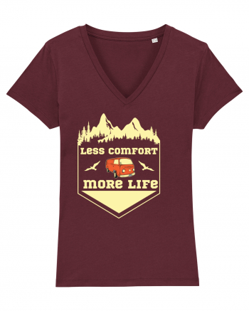 Less Comfort More Life Burgundy