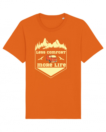 Less Comfort More Life Bright Orange