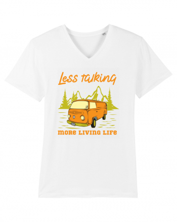 Less Talking More Living Life White