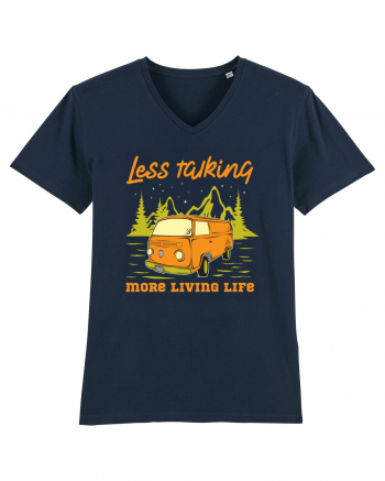 Less Talking More Living Life French Navy