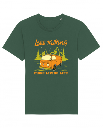 Less Talking More Living Life Bottle Green