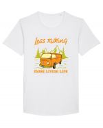 Less Talking More Living Life Tricou mânecă scurtă guler larg Bărbat Skater